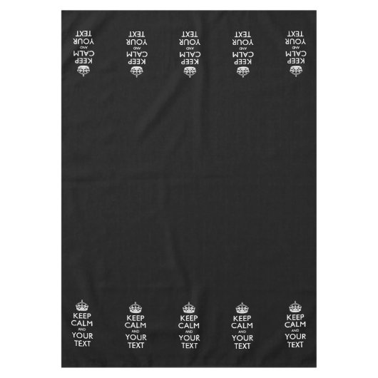 Nappe Personnalized KEEP CALM AND Your Creative Text (Devant)
