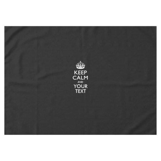 Nappe Personnalized KEEP CALM AND Your Creative Text (Devant (Horizontal))
