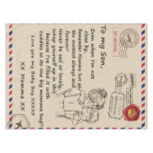 Nappe Personnalized to My Son, Letter From Mama Blanket (Devant (Horizontal))