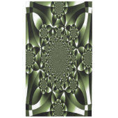 Nappe Pétales de feuilles de forêt vertes blanches (Devant)