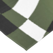 Nappe Pétales de feuilles de forêt vertes blanches (Angle)