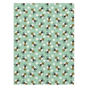 Nappe Petites abeilles mignonnes et fleurs marguerites m