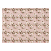 Nappe Petites roses dans des tons d'ivoire et d'or (Devant (Horizontal))