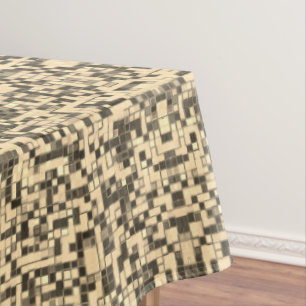 Nappe Petits carrés ou carreaux bleus, kaki ou beige