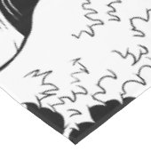 Nappe Phare de Bell Rock noir et blanc (Angle)