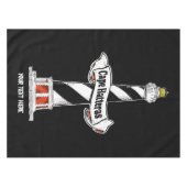 Nappe Phare de Cape Hatteras noir et blanc (Devant (Horizontal))