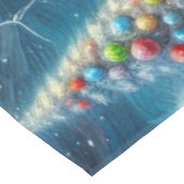 Nappe Phare de Noël Arbre Nautique Bleu Côtier (Angle)