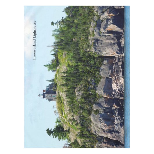 Nappe Phare d'Huron Island grand angle en tissu de table (Devant)