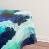 Nappe Phare Tropical & Palm Trees Vert Bleu Turquoise (In Situ)