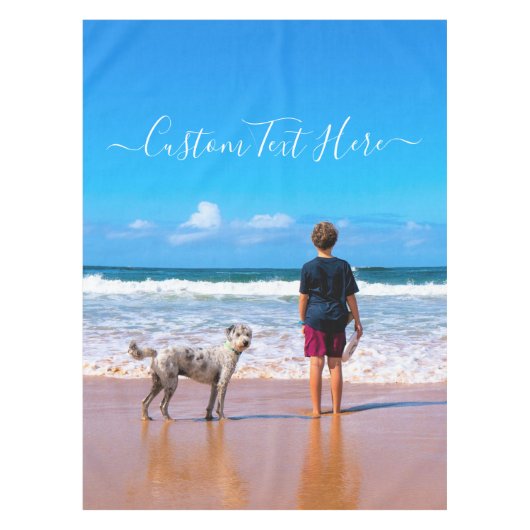 Nappe Photo et texte personnalisés - Votre propre design (Devant)