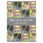 Nappe photocollage et texte (Devant)