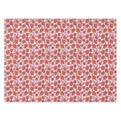 Nappe Photos de couleur rouge Aquarelle design floral (Devant (Horizontal))