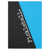 Nappe PICKLEBALL Bleu Ciel Noir Bloc de Couleur Diagonal (Devant)