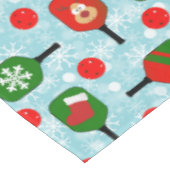 Nappe Pickleball de Noël Rouge Vert Bleu Flèches de neig (Angle)