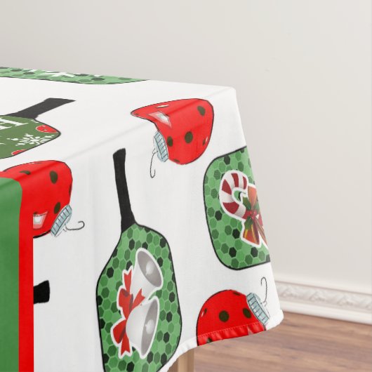 Nappe Pickleball Joie Noël Party Red Green Père Noël (In Situ)