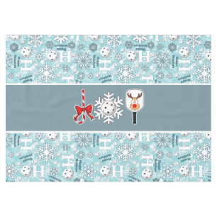 Nappe Pickleball Joie Noël Party Red Green Père Noël