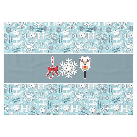 Nappe Pickleball Joie Noël Party Red Green Père Noël (Devant (Horizontal))