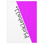 Nappe PICKLEBALL Tropical rose blanc mince Bloc de coule (Devant)