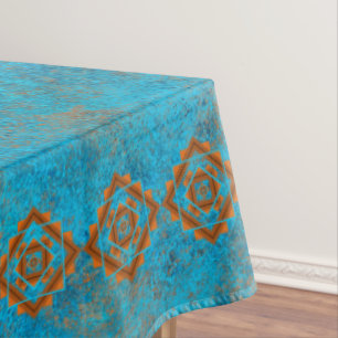Nappe Pics Turquoise Geometry Grandes