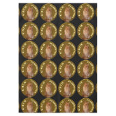 Nappe Pièces De Chat D'Or Avec Chat De Gingembre, (Devant)