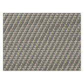 Nappe Pièces rectangulaires dorées grises sculptées et t (Devant (Horizontal))