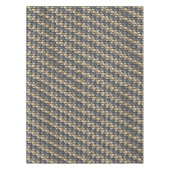 Nappe Pièces rectangulaires dorées grises sculptées et t (Devant)