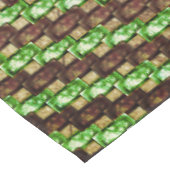 Nappe Pièces rectangulaires sculptées et tachetées, vert (Angle)