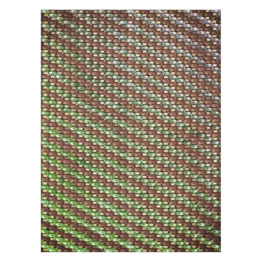 Nappe Pièces rectangulaires sculptées et tachetées, vert (Devant)