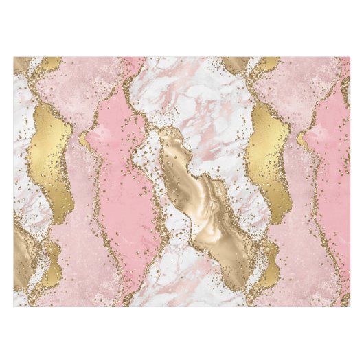 Nappe Pierre rose et blanche avec Agate de Parties scint (Devant (Horizontal))