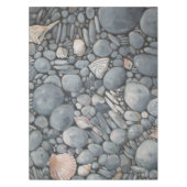 Nappe Pierres de plage Coques Galets Rochers Peinture Ar (Devant)