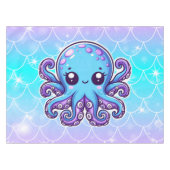 Nappe Pieuvre bleue mignonne (Devant (Horizontal))