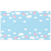 Nappe Pig volant Cute Premier Anniversaire Tissu de tabl (Devant (Horizontal))
