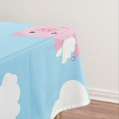 Nappe Pig volant Cute Premier Anniversaire Tissu de tabl (In Situ)