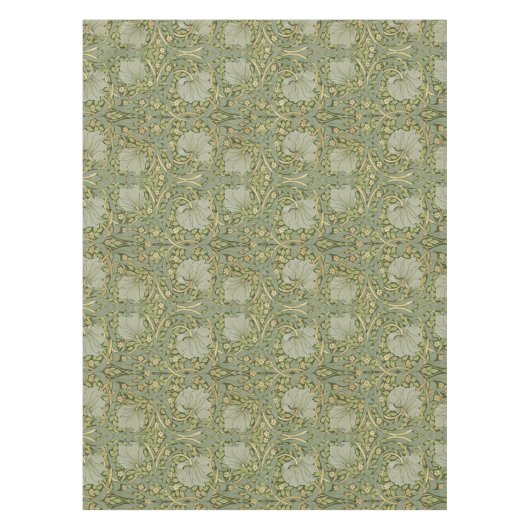 Nappe Pimpernel William Morris Motif d'or vert (Devant)