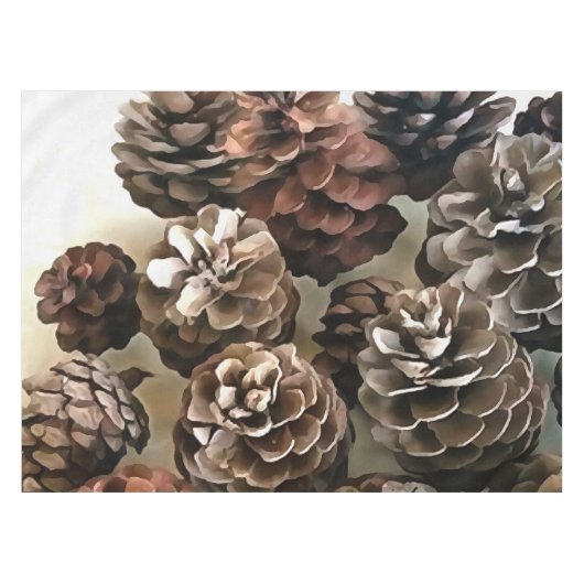 Nappe Pine Cônes Bio Ornements de Noël Art (Devant (Horizontal))