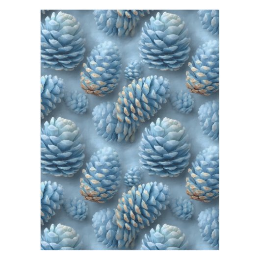 Nappe Pinecones bleus congelés (Devant)