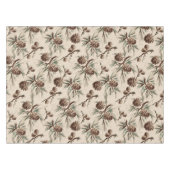 Nappe Pinecones de Noël rétro Vintage (Devant (Horizontal))