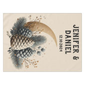 Nappe Pinecones et Crescent Lune Amour hivernal (Devant (Horizontal))