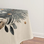 Nappe Pinecones et Crescent Lune Amour hivernal (In Situ)