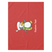 Nappe Pingouin de Noël marchant sur la neige (Devant)