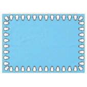 Nappe Pingouin mignon Hiver Premier Anniversaire Tissu d (Devant (Horizontal))