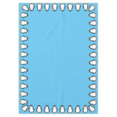 Nappe Pingouin mignon Hiver Premier Anniversaire Tissu d (Devant)