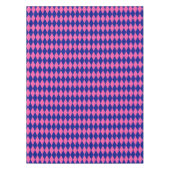 Nappe Pink and Blue Harlequin Checkered Design  (Devant)