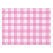 Nappe Pink and White Bold Checkered Plaid Design (Devant (Horizontal))
