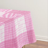 Nappe Pink and White Bold Checkered Plaid Design (In Situ)