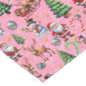 Nappe Pink Background Christmas Decorative Pattern (Angle)