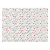 Nappe Pink, Blue Watercolor Wildflower Tablecloth (Devant (Horizontal))