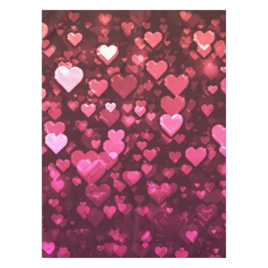 Nappe Pink Bokeh Hearts papier peint Arrière - plan numé (Devant)