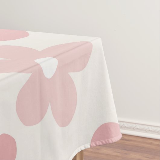 Nappe Pink Cream Daisy Flowers Retro Pattern