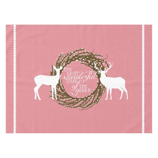 Nappe Pink Deer Les Plus Merveilleux Temps Couverture De (Devant (Horizontal))